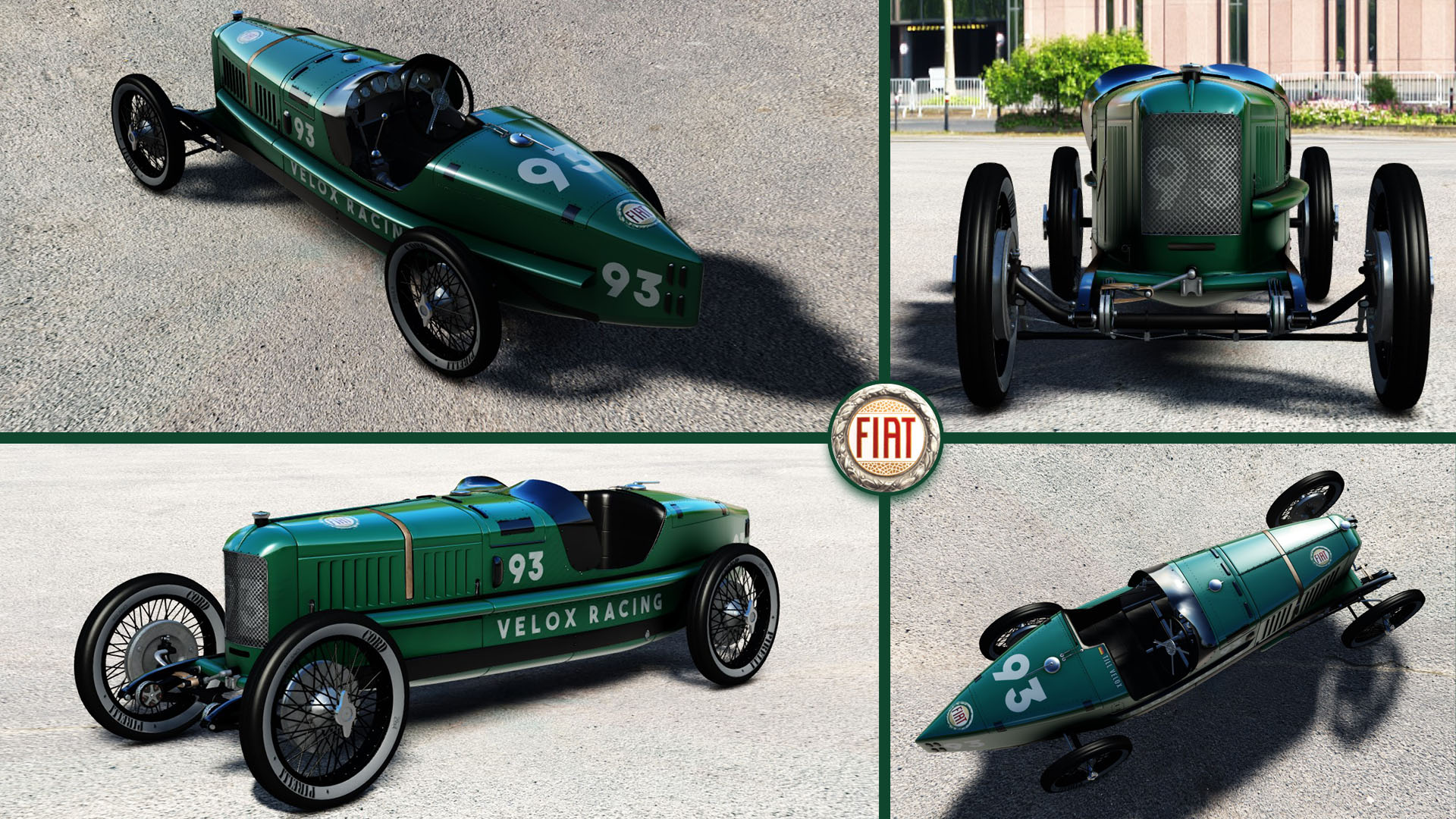 FIAT 805 405 (1923), skin 93_velox_british_racing_green