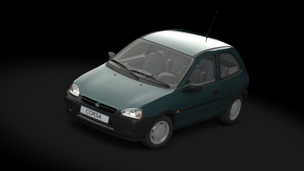 GA Opel Corsa B 1.4i 16v, skin nile_green_met