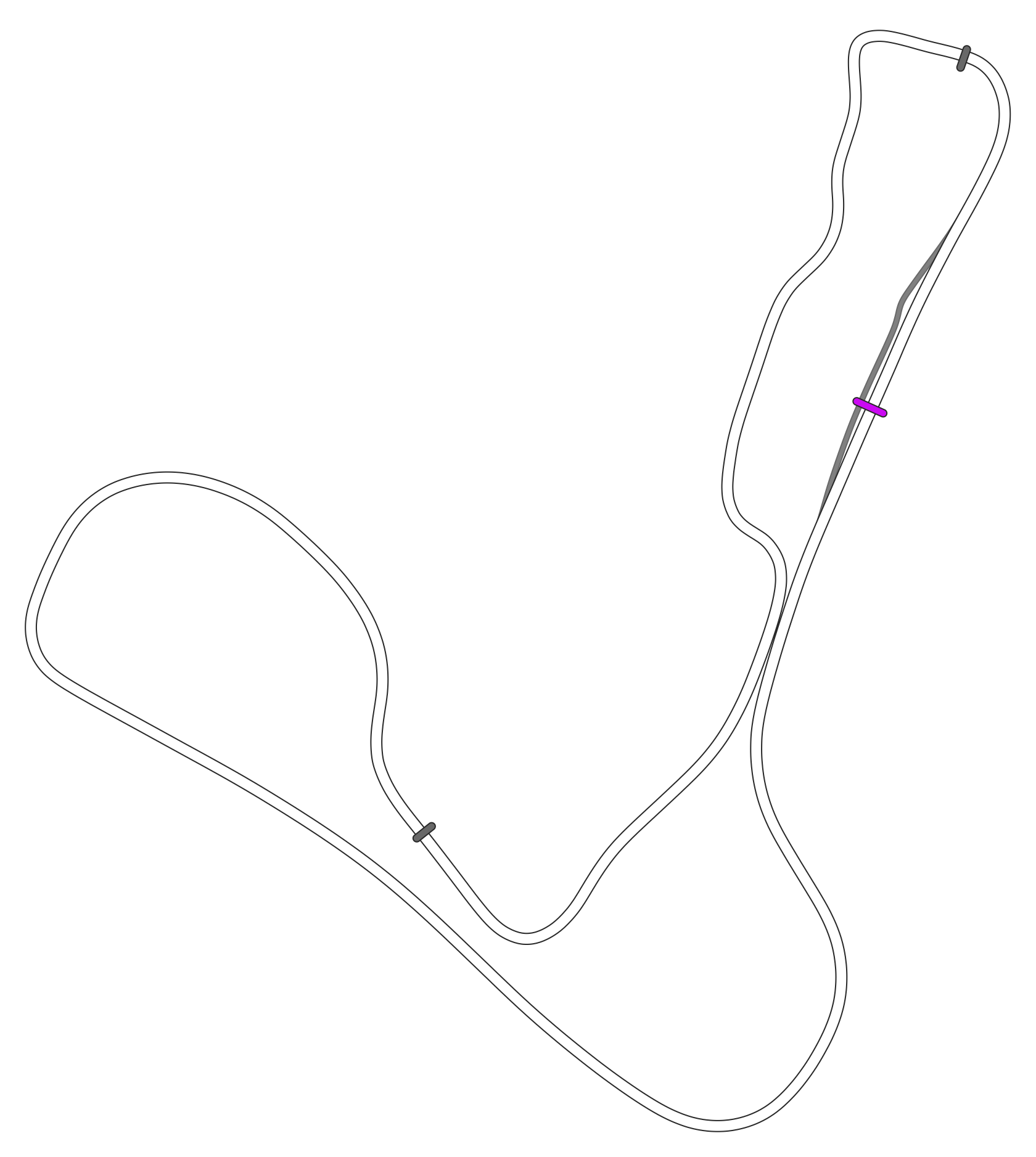 Cadwell Park - Full Circuit with 28 pits